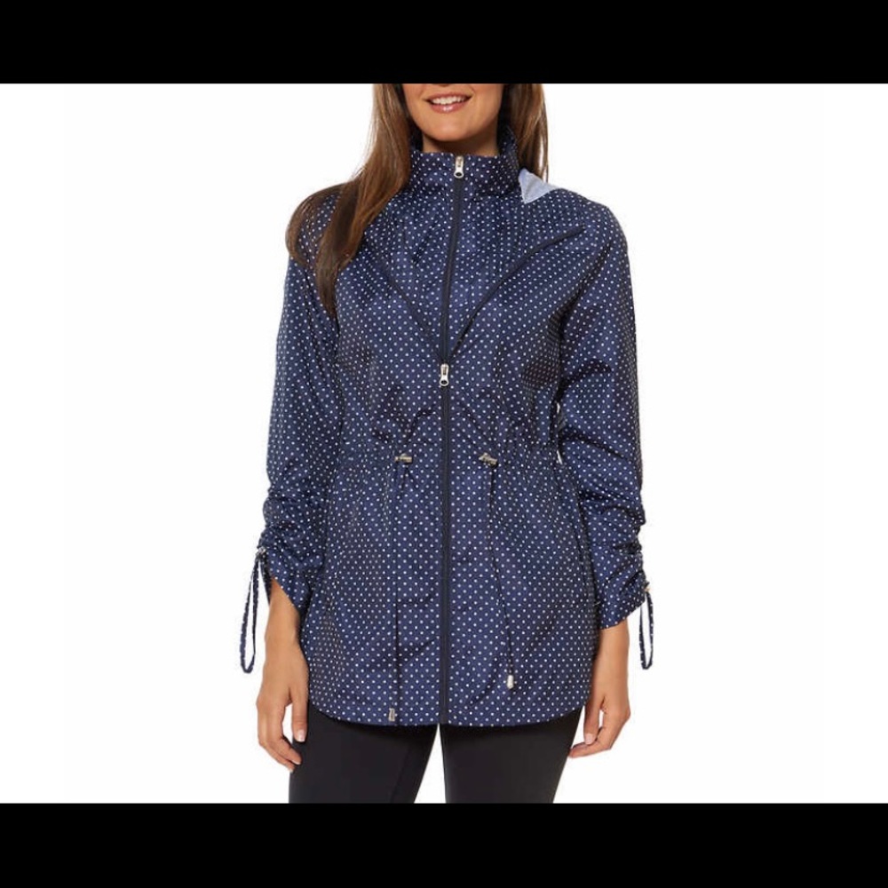 New Jones NY Packable rain jacket